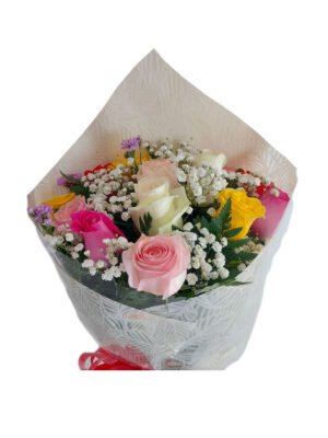 Bouquet de 12 rosas variadas