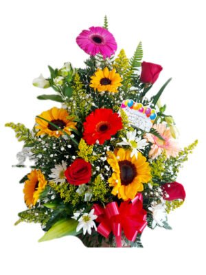 Arreglo de 9 flores variadas