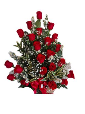 Arreglo de 30 rosas rojas